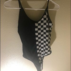Checkered Body Suit